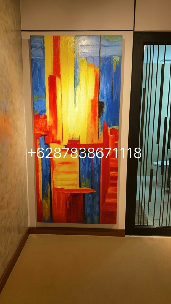 Abstrak, 90x200 cm, acrylic on canvas, remake